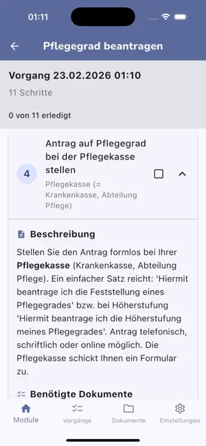 Behördenhelfer Pflegegrad Schritte